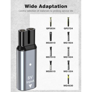 Adapter sạc Type C tương thích One Blade QL2824 QP2724 Jack / Giắc đầu chuyển nguồn，Bộ chuyển đổi sạc máy cạo râu