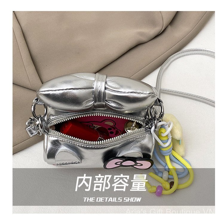 [Aria-G1] Túi xách nữ hoạt hình Kt Cat Messenger cao cấp Mini Girl Di động Hoạt hình thời trang dễ thương