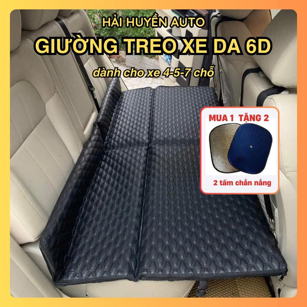 Giường Treo Ô Tô Da 6D Dày 3,5cm Cấu Tạo 6 Lớp Phụ Tùng Chất Lượng Cao Cho Xe 4-5-7 Chỗ