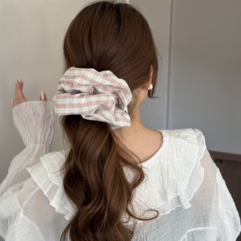 Hululu - Phụ kiện tóc phong cách Hàn Quốc đơn giản với dải scrunchy sọc tươi đẹp