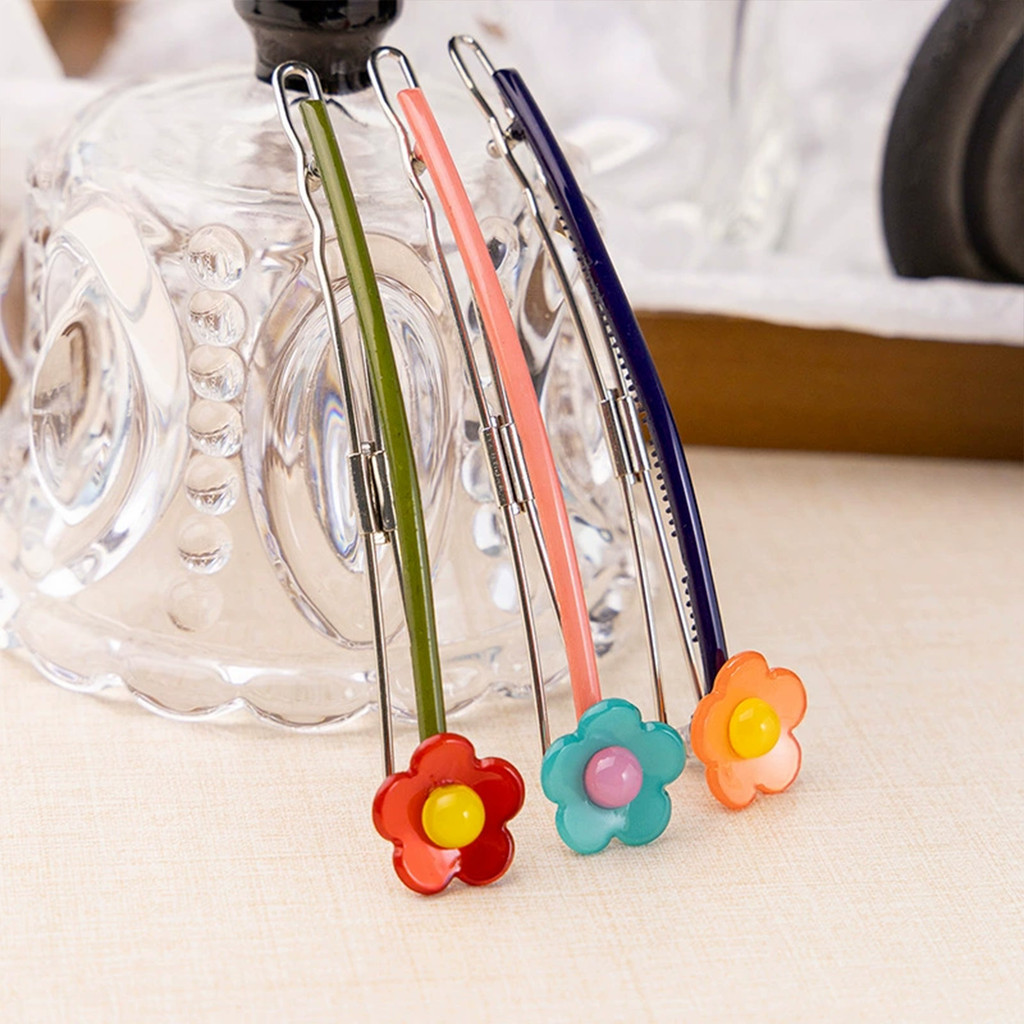 Kẹp tóc barrette hình hoạt họa, chống trơn trượt và đa năng cho tóc dày xoăn, tạo kiểu dễ dàng
