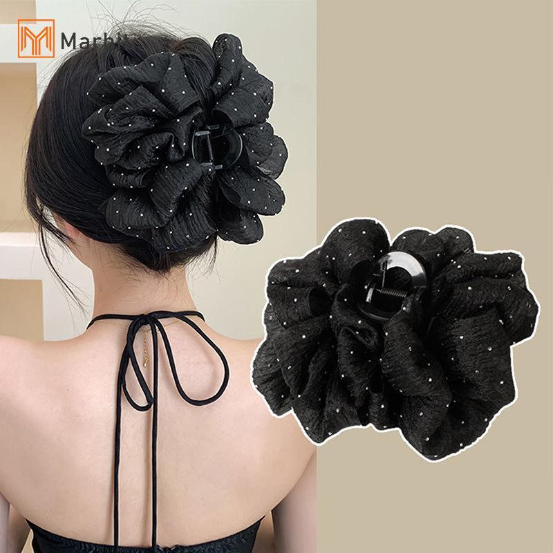 [Mar-T] Kẹp Nơ Lưới Thanh Lịch Nữ Tính Khí Phụ Kiện Thời Trang Tạo Kiểu Mũ Đội Đầu