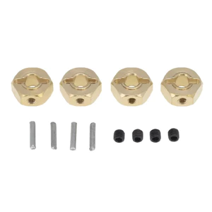 4 Đồng Bánh Xe Lục Giác Hub 12 Mm Chiều Rộng Khớp Nối Cho Trục SCX10 90046 RR10 RGT 86100 MST 1 / 10 RC Xe Bánh Xích Phụ Kiện Sửa Chữa