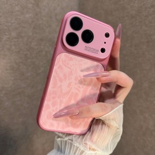 Ốp điện thoại in hình con báo cửa sổ lớn cao cấp cho iPhone17 16 15 14 13 Pro Max bảo vệ camera chống sốc chống rơi mặt sau cứng