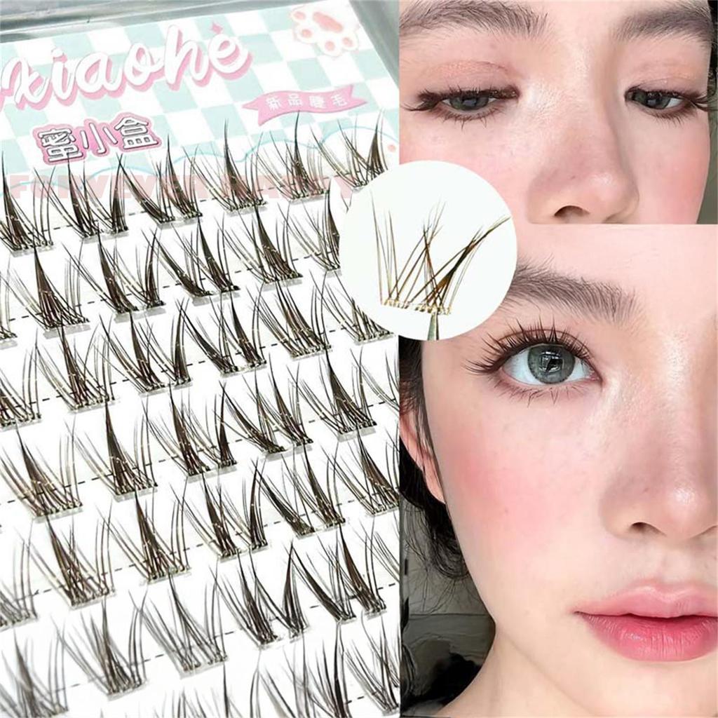 Lông Mi Giả Không Keo Flare Sợi Tổng Hợp Tự Nhiên Nhìn Mi Phần Mở Rộng Để Mặc Hàng Ngày Màu Đen