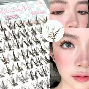 Lông Mi Giả Không Keo Flare Sợi Tổng Hợp Tự Nhiên Nhìn Mi Phần Mở Rộng Để Mặc Hàng Ngày Màu Đen