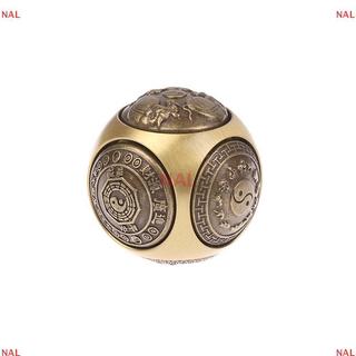 [NA] Sáu mặt Bốn phước lành Lu Money Fidget Spinner Đồng thau Giảm căng thẳng Khối đàn áp Bóng Fidget Đồ chơi thủ công MỚI