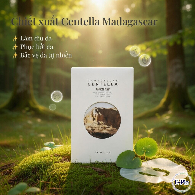 【Nhập khẩu】SKIN1004 Madagascar Centella Mặt nạ Rau Má Hàn Quốc Phục hồi làn da,bổ sung các hoạt chất