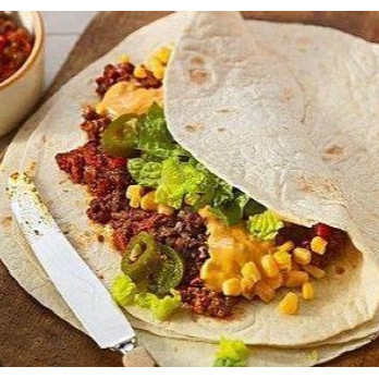 Vỏ bánh Tortilla Ngô K-Classic 25cm 6 Cái Bánh Cuốn Mexico Mỏng Nhẹ Mềm Dẻo Dễ Cuốn Thơm Vị Bắp