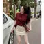 Áo Thun nữ phom ôm tôn dáng CROPTOP QC 4 chiều-NGỰA -quanao94