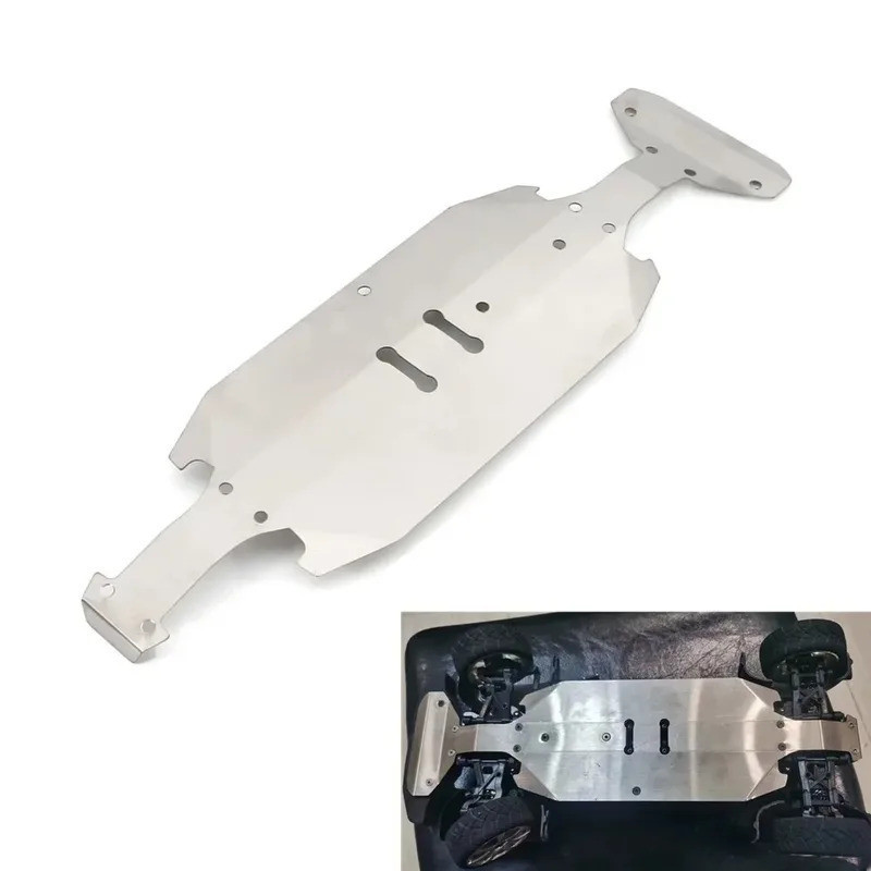 Thép không gỉ Tấm Trượt Khung Xe Giáp Hộp Số Bảo Vệ Cho Tamiya XV02 XV-02 1 / 10 RC Xe Nâng Cấp Phần Phụ Kiện