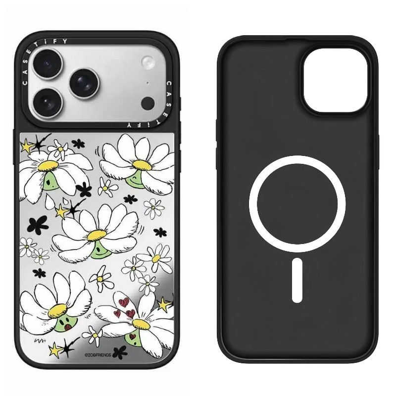Ốp lưng iPhone hình mèo gương từ tính thích hợp cho iPhone 17 Pro Max 17 16 15 14 13 12 có chức năng đính kèm từ tính