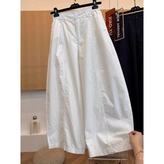 Quần Ống Rộng Phong Cách Phương Tây, Dáng Rộng Preppy Cho Nữ - Mùa Xuân