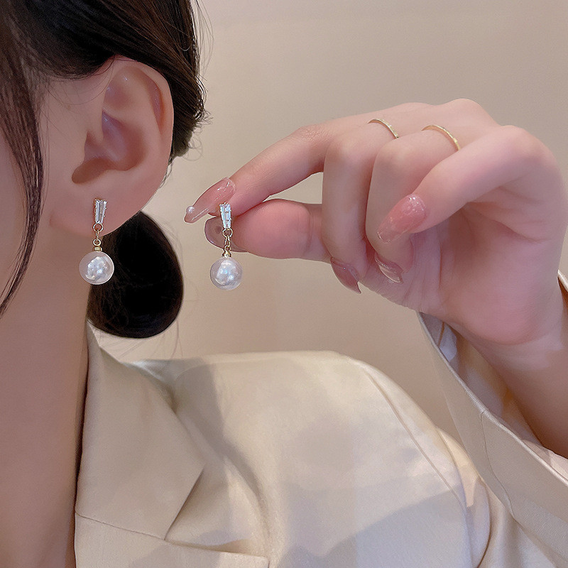 S925 Bông Tai Bạc Kim Loại Cao Cấp, Phù Hợp Cho Người Yêu Thích Trang Sức Thời Trang