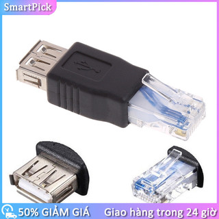 Bộ chuyển LAN USB A sang Ethernet Đầu chuyển đổi USB sang RJ45，Thay thế WiFi khi mạng không ổn định،Plug and Play