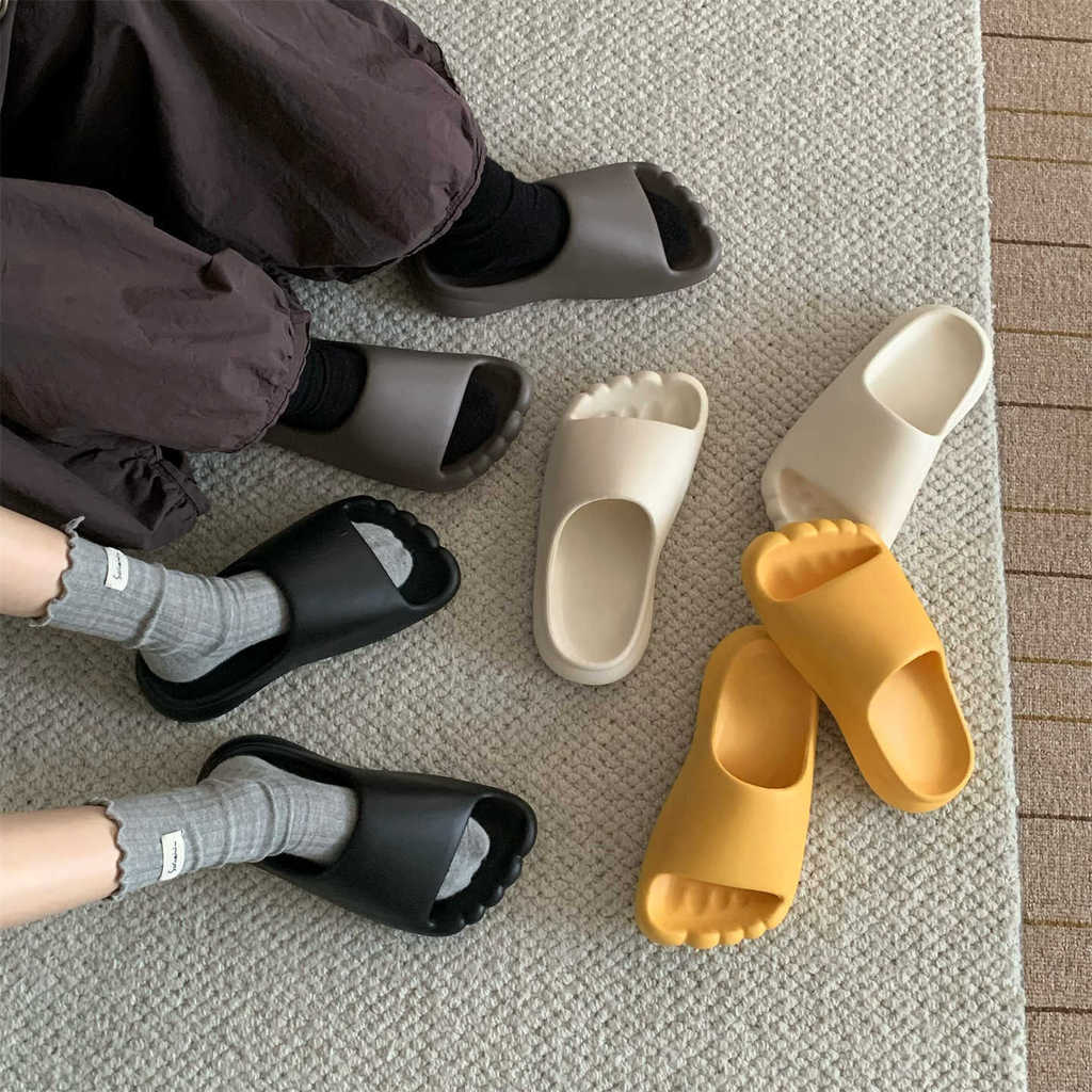 XIXITIAO Dép Sáng Tạo Chân Mùa Hè Phong Cách Mới Phòng Tắm Nam Nữ Đế Mềm Thoải Mái