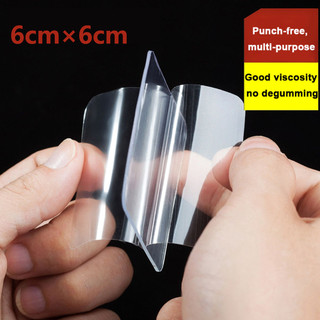10 / 20 Chiếc Mạnh Mẽ Hai Mặt Dán Băng 6 * 6cm Tự Dính Trong Suốt Vuông Miếng Dán Cho DIY Thủ Công Hộ Gia Đình