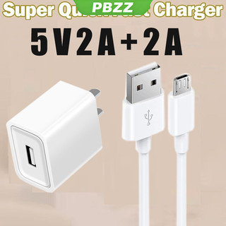 PBZZ CHO Redmi 12C Bộ chuyển đổi sạc 5v 2a Cáp micro USB 2a Đường truyền dữ liệu chất lượng cao Bộ sạc nhanh cho Android CDQ01