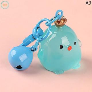 Mới Sáng Tạo Nhựa Dạ Quang Vương Miện Gà Búp Bê Xe Móc Khóa Túi Sách Mặt Dây Chuyền Phụ Kiện Gà Quà Tặng Tốt