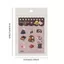 GETVOW Die-Cut Sticker Book, Dream Pursuit Life Series 20 tờ Vật liệu chủ đề cuộc sống, Tạp chí PET Sổ lưu niệm DIY Khung ảnh Trang trí Đồ dùng văn phòng phẩm