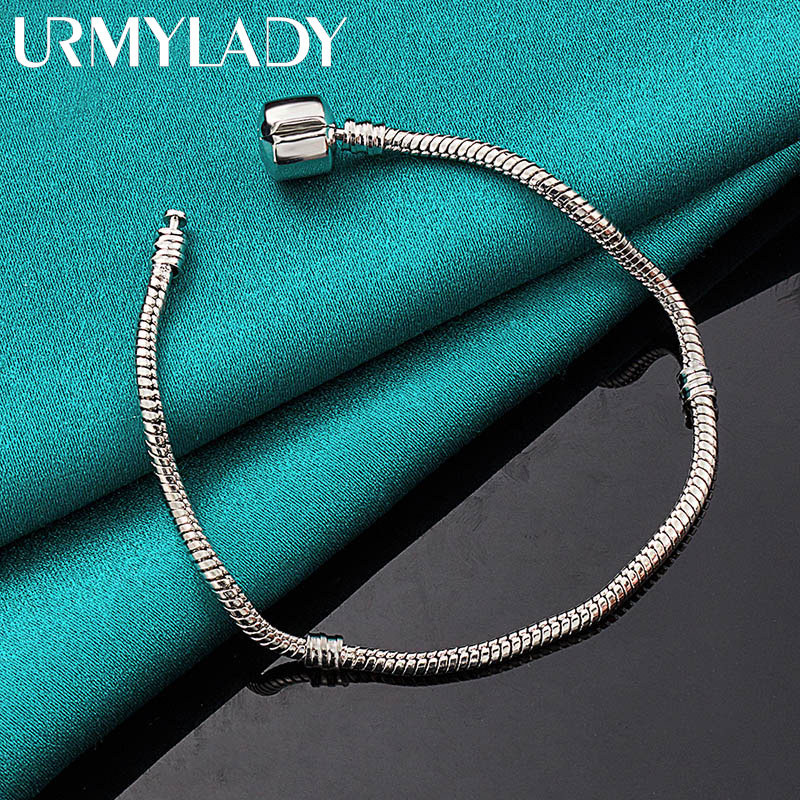 Vòng tay xích rắn bạc 925 cho nữ, phù hợp thời trang cưới và quyến rũ | URMYLADY
