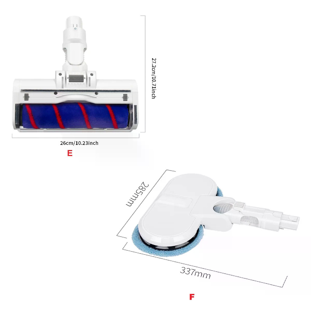 Đầu bàn chải khoảng cách kim rộng 1,2cm cho máy hút bụi Dreame V12 V11SE T20 T30 R10 R30 S10 Z10, 0,8cm cho Dreame V8 V9B V9P