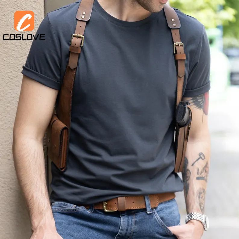 Trang phục cosplay Leon S. Kennedy Resident Evil 4, phù hợp cho người phụ nữ với dây vai và đạo cụ kèm theo