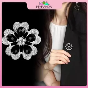 MYPANDA Trâm cài hoa kim cương giả tinh tế, phù hợp trang sức đám cưới.