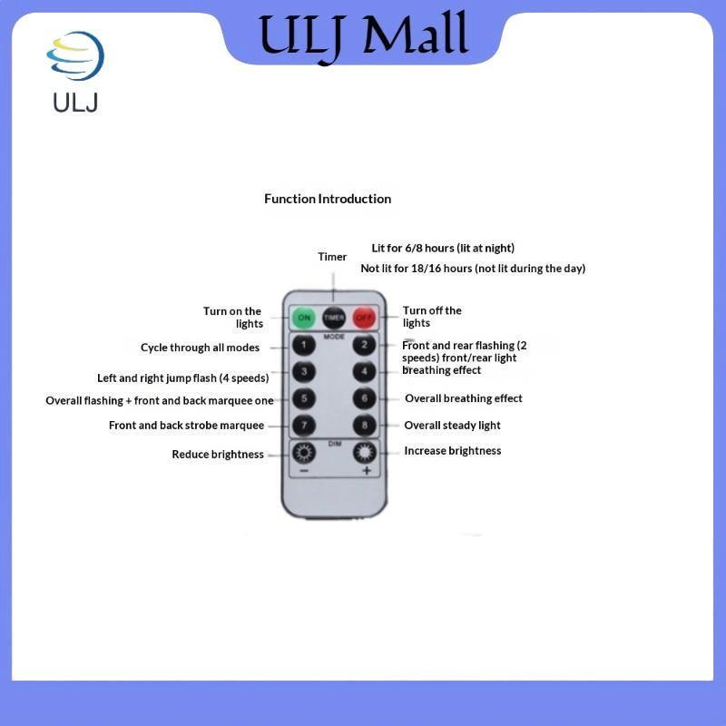 ULJ 1 Bộ Đèn LED Lưới Màn Đèn Điều Khiển Từ Xa Đèn LED Điều Khiển 8 Chế Độ Bộ Điều Khiển Giáng Sinh Solorful Decoratio Dimmer.
