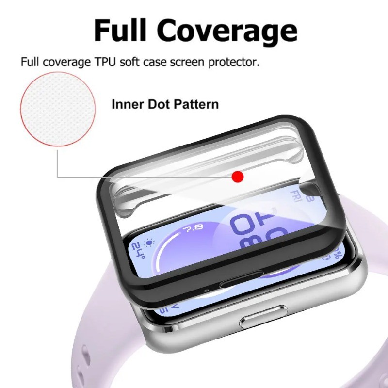 TPU Dành Cho Huawei Band 11 Pro Ốp Lưng Phụ Kiện Bảo Vệ Màn Hình Cho Huawei Band11 Band11Pro Band 11Pro 11 Vỏ TPU Mềm + Phim Full Cover Vỏ Bảo Vệ