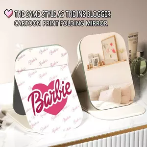 Barbie bột tim Gương Trang Điểm Gập Đa Năng, Phù Hợp Dùng Văn Phòng Du Lịch