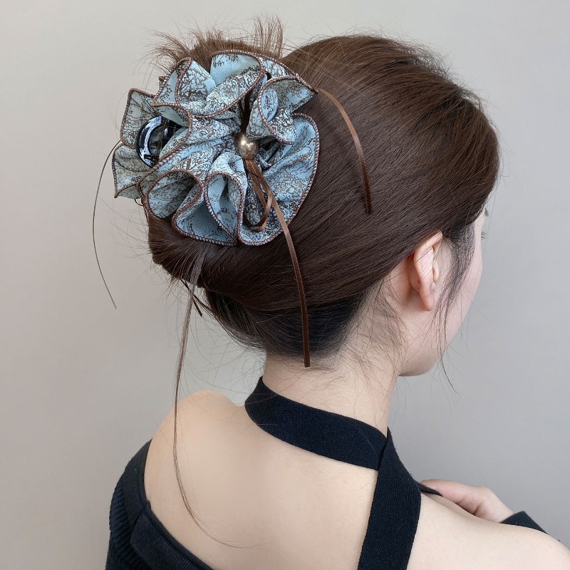 Kẹp Càng Cua Họa Tiết Ngọc Trai Cao Cấp - Kẹp Tóc Sang Chảnh, Tôn Dáng Tóc Búi Phụ Kiện Tinh Tế