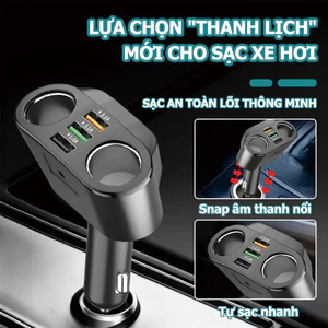 Sạc điện thoại di động trên ô tô sạc nhanh ô tô Bộ sạc 3 trong 1 Bộ sạc ô tô 3usb 3.1A-1A