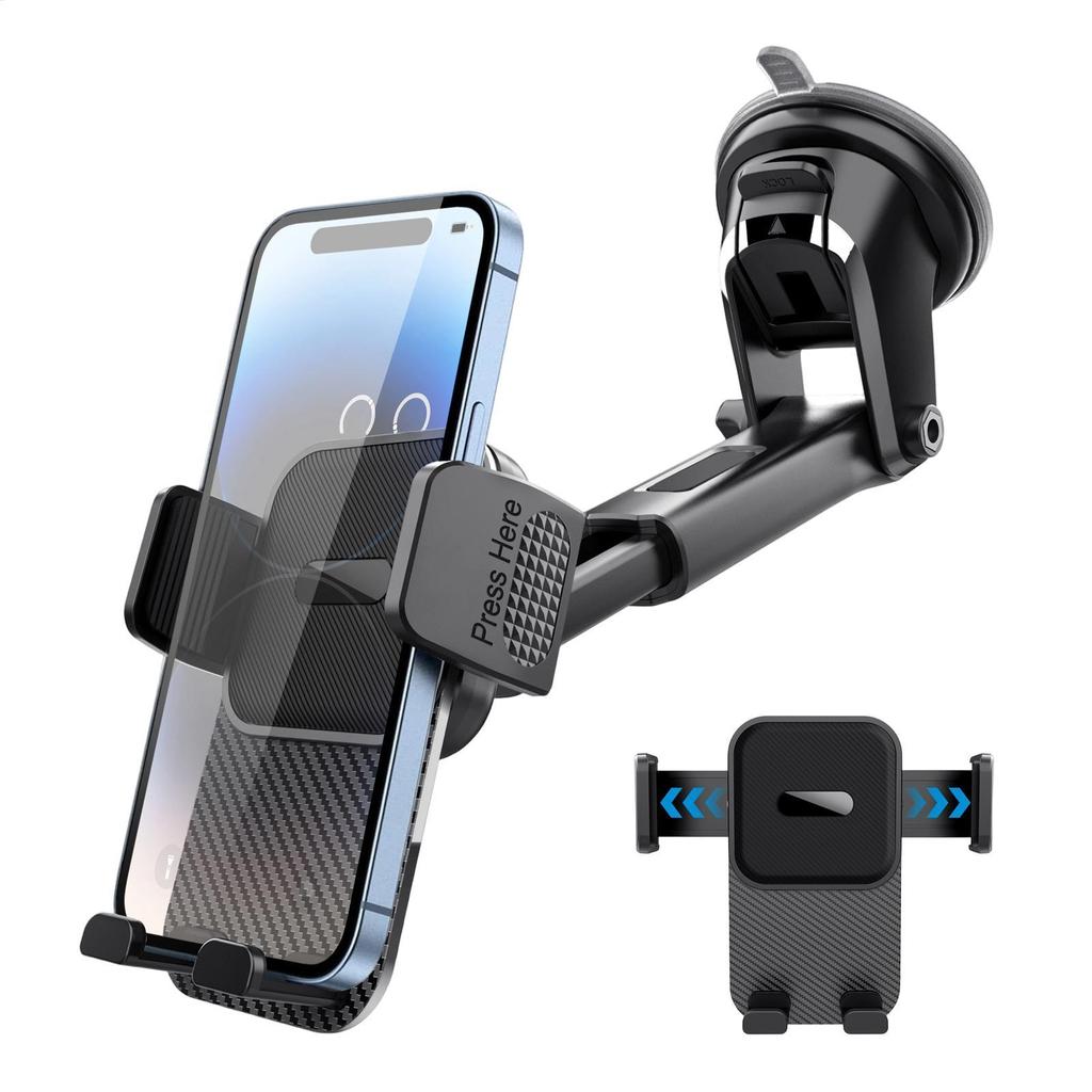 Hút Điện Thoại Ô Tô Gắn 360 Xoay Được Mạnh Tay Cầm Đa Năng Gắn Giá Đỡ Điện Thoại Tự Động Cho Xe Tải SUV Điều Hướng