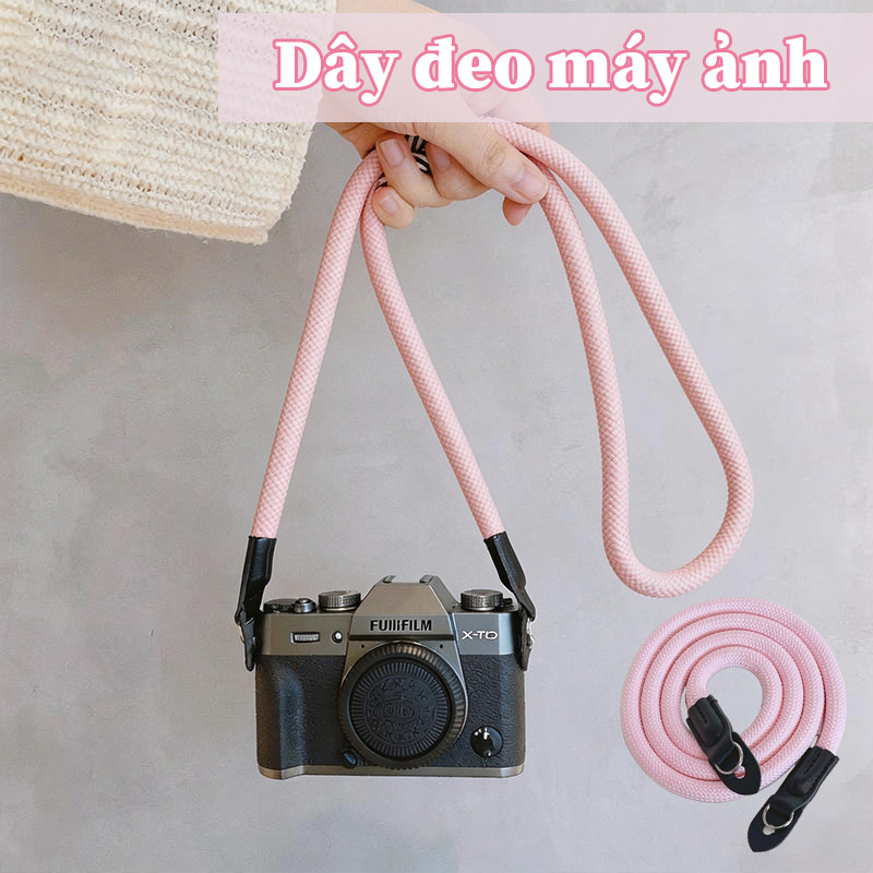 Dây Đeo Máy Ảnh Đa Năng Cao Cấp - Dây Tròn Thời Trang, Camera Strap Cho Canon, Sony, Fuji, Nikon