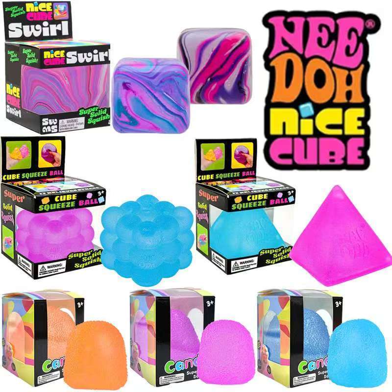 【🇻🇳Có sẵn kho】Đẹp Cube Squishy Fidget Đồ Chơi ADHD Tự Kỷ SPD Schylling Siêu Chắc Chắn squish Slime Đồ Chơi