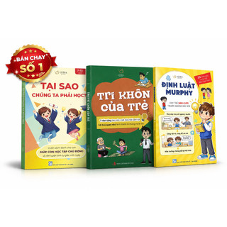 Sách - Combo 3 cuốn: Định luật Murphy + Trí khôn của trẻ + Tại sao con phải học