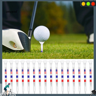 OMG Graffiti Golf Tee 20 Chiếc Tee Golf Không Thể Phá Vỡ 83mm Nhựa Có Thể Tái Sử Dụng Trong Suốt Với In Cờ Mỹ Giảm Ma Sát Bền Dài Phụ Kiện Golf Cho Mặt Mịn