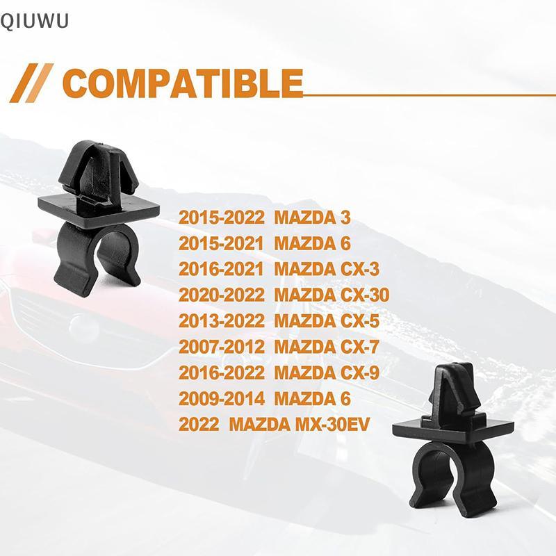 QIUWU 10 Chiếc Hood Ô Tô Chống Đỡ Thanh Kẹp Tự Động Chốt Hood Bonnet Chống Đỡ Thanh Thử Nghiệm Bên Ngoài Cho Hood Phụ Kiện Xe Ô Tô.