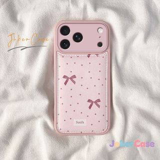 Ốp Lưng Cho IPhone 17 11 15 16 12 13 14 Pro Max X XS Max XR 14 16 15 Plus Air Vỏ mềm có dây buộc đệm khí Sweet Bowknot