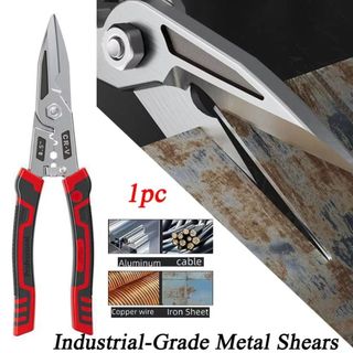Kéo sắt YSANH, Tay cầm công thái học hạng nặng Máy cắt kim loại công nghiệp, Tay cầm chống trượt Chống rỉ sét Dây có độ cứng cao