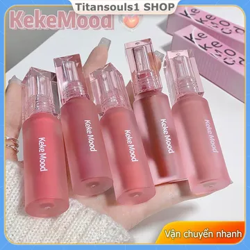 Son Bóng Chống Nước KEKEMOOD Velvet, Son Bóng đa Năng Làm đẹp Và Chăm Sóc Sức Khỏe, Màu Sắc đậm, Son Bóng Shuiguang Qinrun, Son Bóng Nhẹ, Trang điểm Môi Màu Trắng Tiện Dụng. [titan