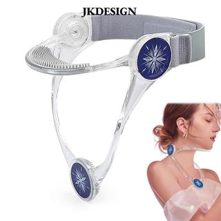 JKDESIGN Phiên bản trẻ em Nẹp cổ, Bộ chỉnh sửa tư thế có thể gập lại, TPU di động Giảm cột sống cổ tử cung Hiệu chỉnh cổ Thiết bị kéo cổ Văn phòng và gia đình