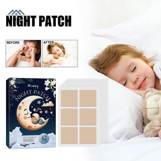 ELBBKG 42 Cái / hộp Miếng Dán Giấc Ngủ Cho Trẻ Em Giúp Bé Ngủ Nhẹ Nhàng Quily Vào Ban Đêm Ngủ Cơ Thể Thư Giãn Miếng Dán Ngủ Mới