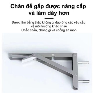 Kệ inox Treo Tường Đa Năng Giá Treo Tường gấp gọn Chịu tải trọng lên đến 150kg
