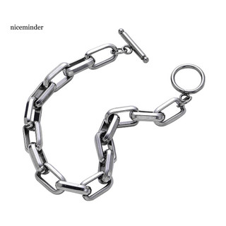 Vòng Tay & Dây Chuyền Thép Titan Unisex - Khóa Chuyển Đổi Tròn, Bền Đẹp