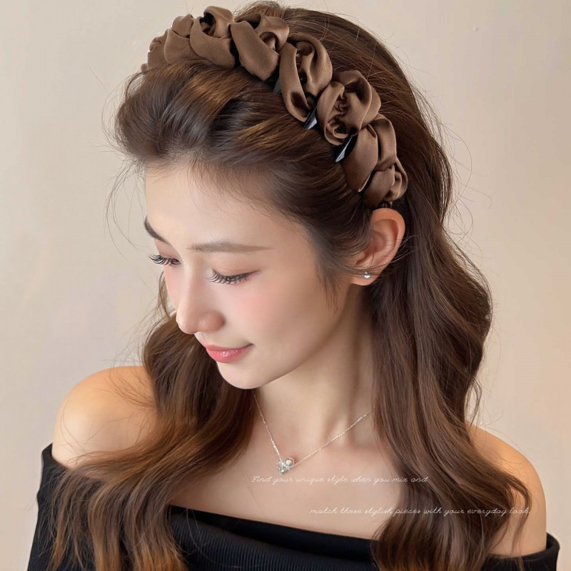 Dây vương miện tóc cao chống trơn trượt, phụ kiện thời trang cho nữ