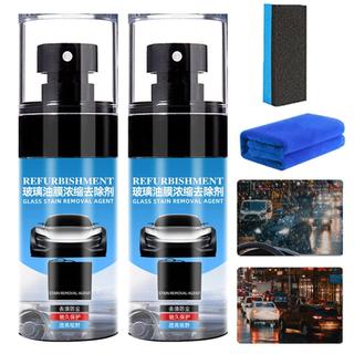 Windshield Oil Film Remover 60ml Car Windshield Cleaner 2X Automotive Stain Remover for Daily Use Degreaser haoyisvn