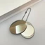 Gương nhỏ gọn du lịch FAVORITEGOODS, Gương trang điểm có thể gập lại di động Mini dễ thương, Túi hai mặt bằng kim loại dễ vỡ Gương nhỏ