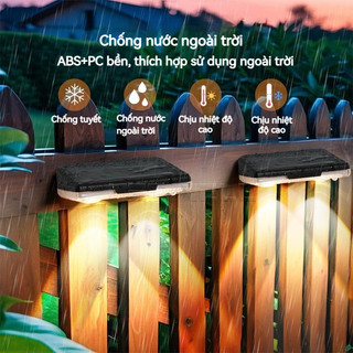 Đèn Tường Năng Lượng Mặt Trời Chống Nước LED, đèn Sân Vườn, Cảm ứng Tự động, Có Thể Sử Dụng Cho Ban Công Và Vườn